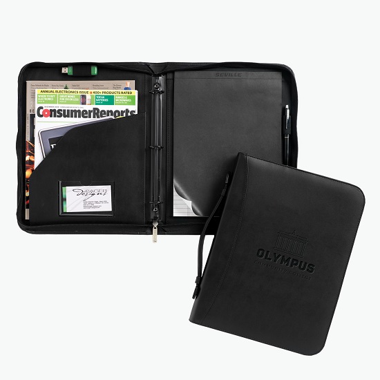 Conference Ring Folio - Debossed