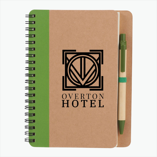 The Eco Spiral Notebook & Pen - 24-Hour Production