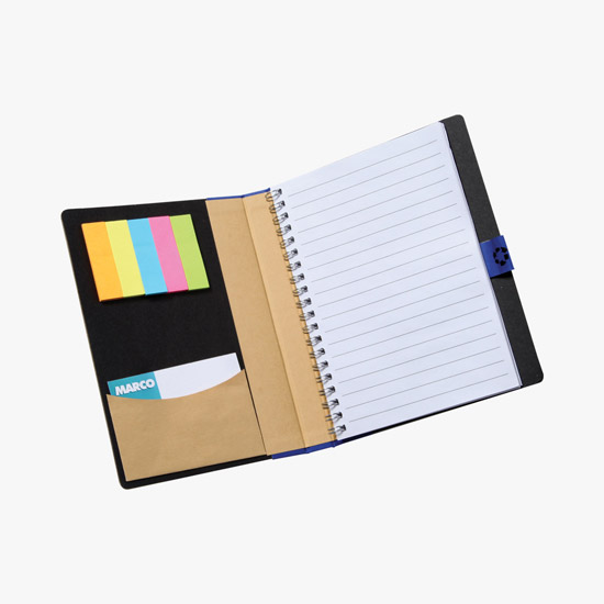 Eco Notebook with Colored Flags 5 x 7