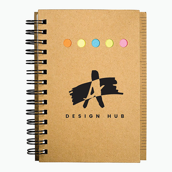 Eco Mini-Sticky Book with Ruler