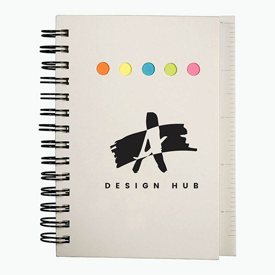 Eco Mini-Sticky Book with Ruler