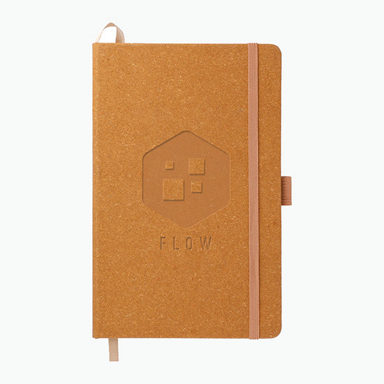 5 1/2 x 8 1/2 Recycled Leather JournalBook® - Debossed