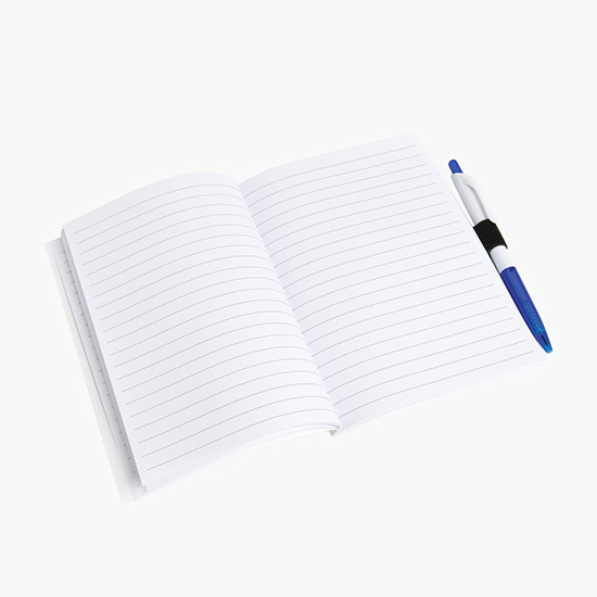 5 x 7 Full Color Perfect Paper Cover Notebook with Pen