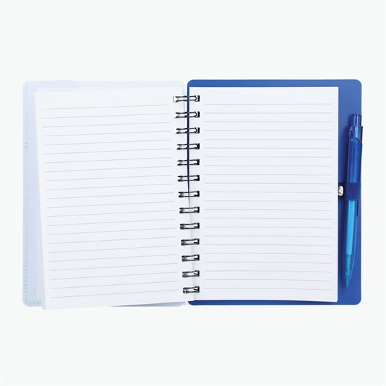5 x 7 Recycled Step Up Spiral Notebook with Pen