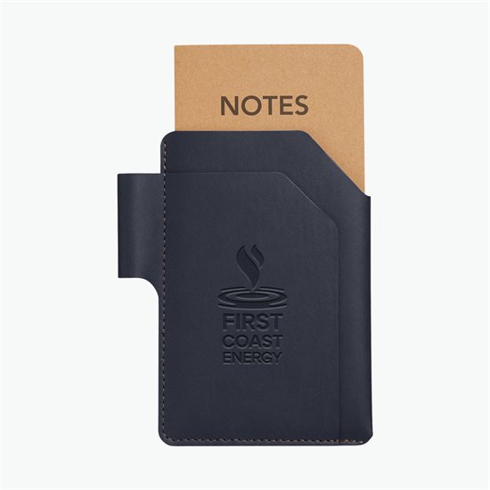 Notes Jotter with Recycled Faux Leather Case