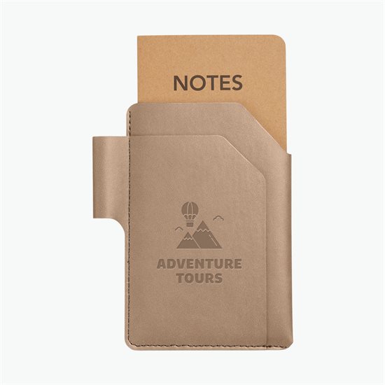 Notes Jotter with Recycled Faux Leather Case