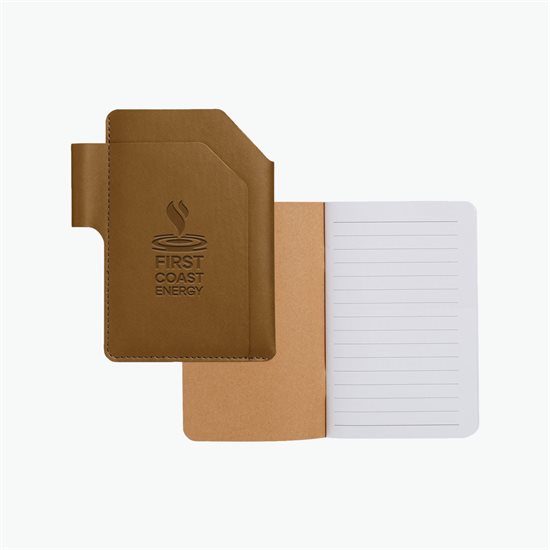 Notes Jotter with Recycled Faux Leather Case