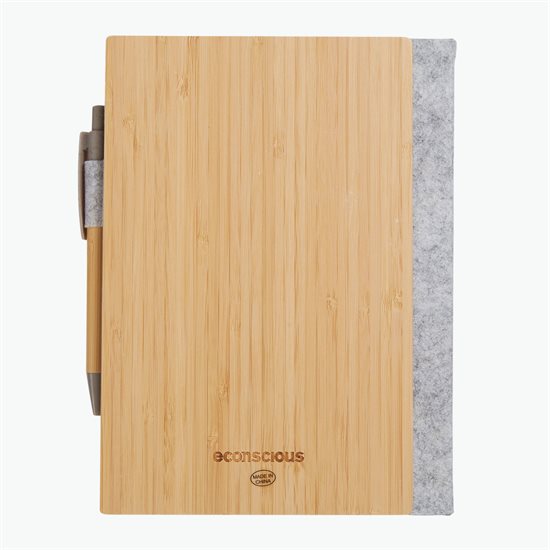 Grove Refillable Bamboo Notebook and Pen - Engraved - 24-Hour Production