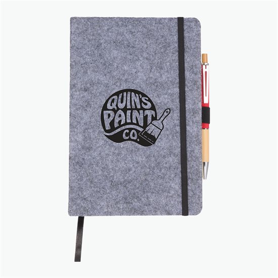 Recycled Felt 8 x 5.5 Bound Notebook