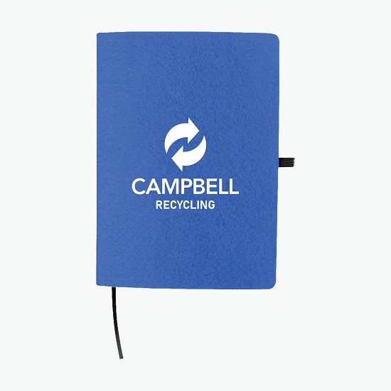Book Club Recycled Felt Notebook - Clearance