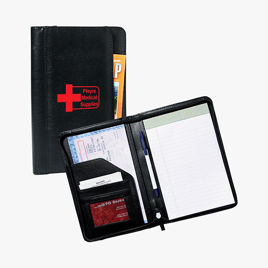 Junior Padfolio w/ Zipper Closure