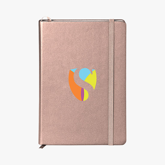 NeoSkin® Satin Metallic Hard Cover Journal - Full Color