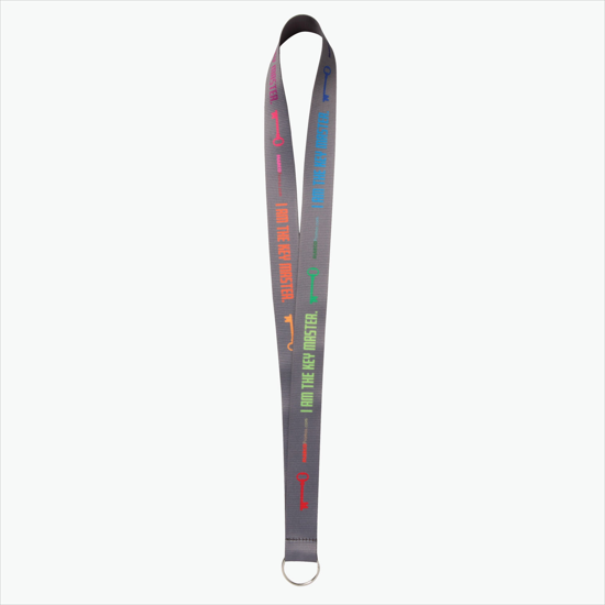 Plan Ahead & Save - 1 Economy Poly-Dye Full-Color Printed Lanyard w/Key Ring