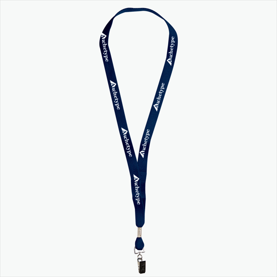 5/8 One Ply Cotton Lanyard - Swivel Bulldog Clip
