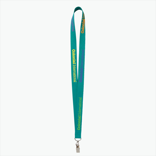 Plan Ahead & Save - 3/4 Economy Poly-Dye Full-Color Printed Lanyard w/Swivel Bulldog Clip
