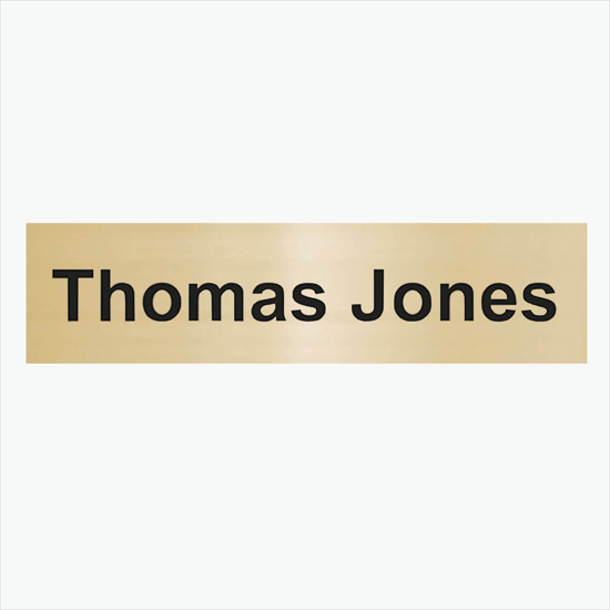 2-Ply Name Plate - 2 x 8 - Engraved Only