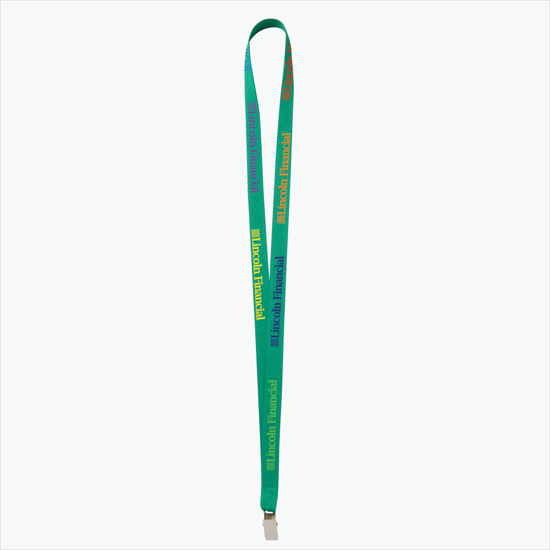 Plan Ahead & Save - 5/8 Economy Poly-Dye Full-Color Printed Lanyard w/Non-Swivel Bulldog Clip