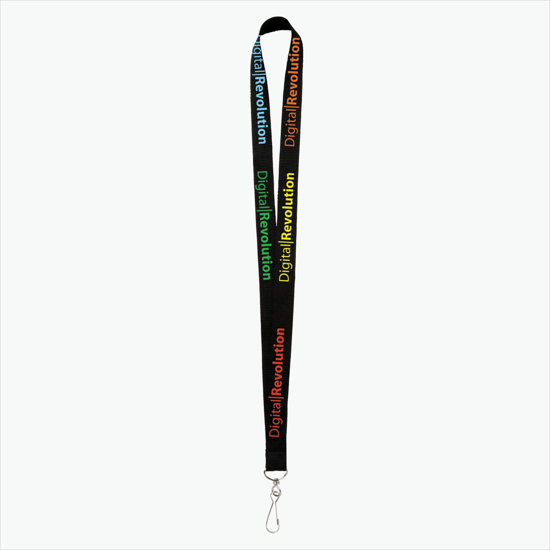 Plan Ahead & Save - 3/4 Economy Poly-Dye Full-Color Printed Lanyard w/J-Hook