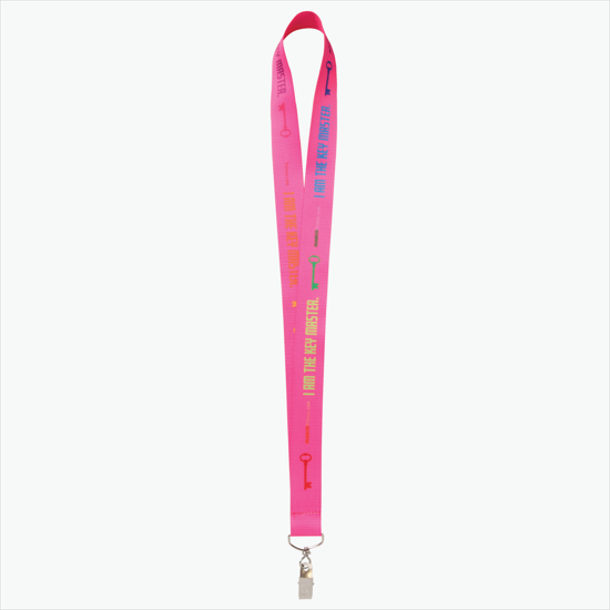 Plan Ahead & Save - 1 Economy Poly-Dye Full-Color Printed Lanyard w/Swivel Bulldog Clip