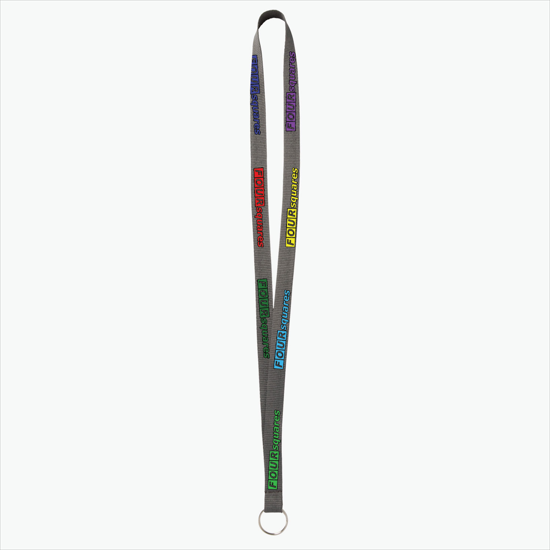 Plan Ahead & Save - 5/8 Economy Poly-Dye Full-Color Printed Lanyard w/Key Ring