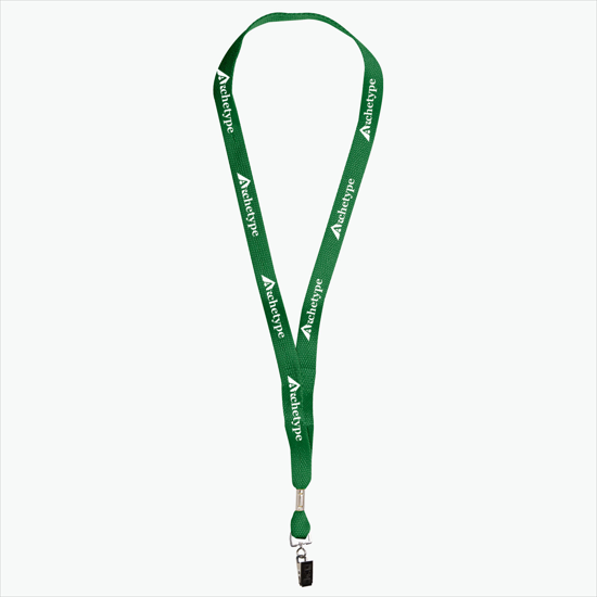 5/8 One Ply Cotton Lanyard - Swivel Bulldog Clip