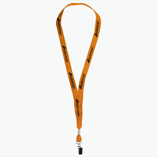 5/8 One Ply Cotton Lanyard - Swivel Bulldog Clip