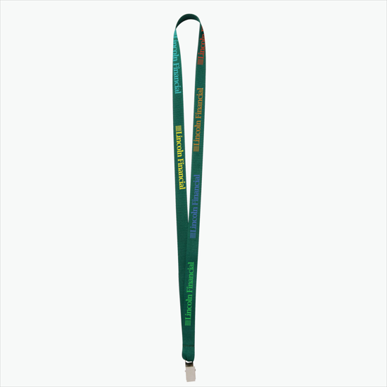 Plan Ahead & Save - 5/8 Economy Poly-Dye Full-Color Printed Lanyard w/Non-Swivel Bulldog Clip