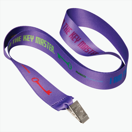 LOT 25 FLAT NECK LANYARD WITH BULLDOG CLIP FREE SHIPPING 6 COLORS AVAILABLE
