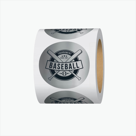 Adhesive Roll Labels - 2 Circle - Roll of 1000