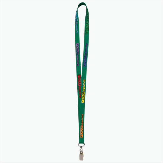 Plan Ahead & Save - 5/8 Economy Poly-Dye Full-Color Printed Lanyard w/Swivel Bulldog Clip