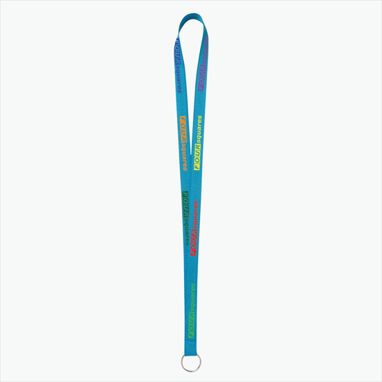 Plan Ahead & Save - 5/8 Economy Poly-Dye Full-Color Printed Lanyard w/Key Ring