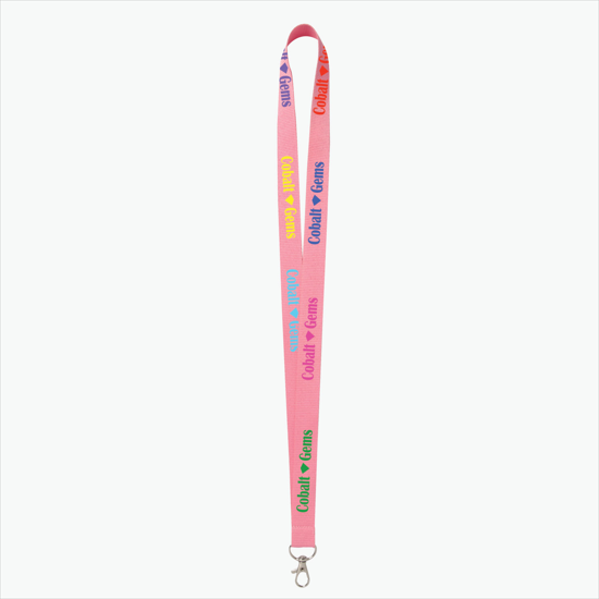 Plan Ahead & Save - 3/4 Economy Poly-Dye Full-Color Printed Lanyard w/Lobster Claw