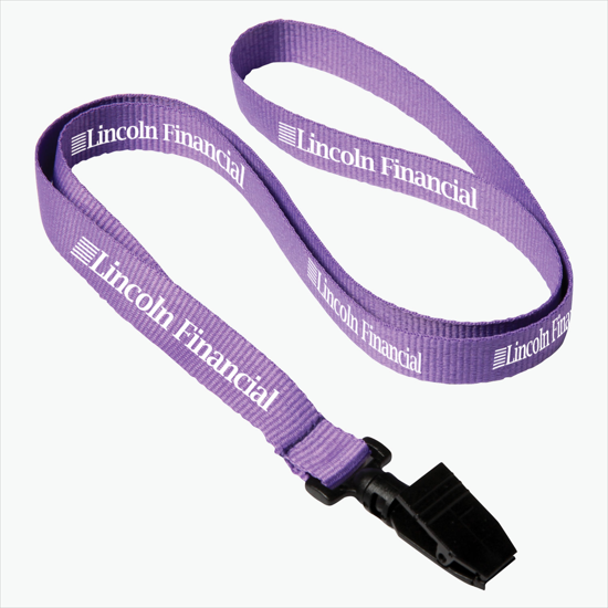 Plan Ahead & Save 5/8 Polyester Lanyard - Plastic Bulldog Clip