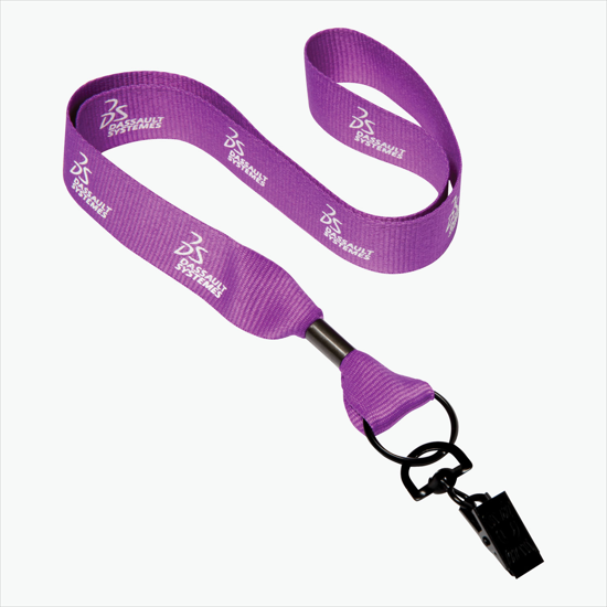 MARCO 1 Economy Polyester Lanyard - Swivel Bulldog Clip