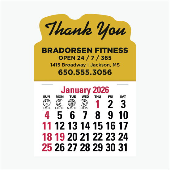 Press-N-Stick Calendar - Standard