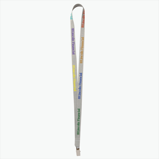 Plan Ahead & Save - 5/8 Economy Poly-Dye Full-Color Printed Lanyard w/Non-Swivel Bulldog Clip