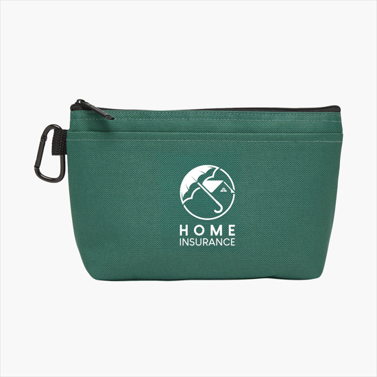 Clear Clip Caddy Zipper Pouch