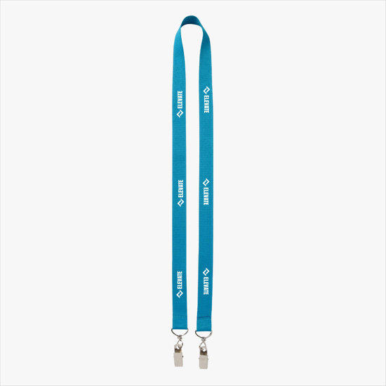 Plan Ahead & Save 3/4 Double-End Polyester Lanyard w/Double Swivel Bulldog Clip