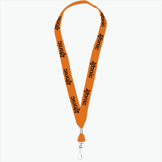 1 One Ply Cotton Lanyard - Swivel J-Hook