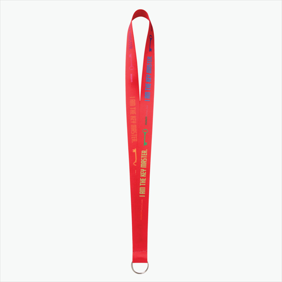 Plan Ahead & Save - 1 Economy Poly-Dye Full-Color Printed Lanyard w/Key Ring