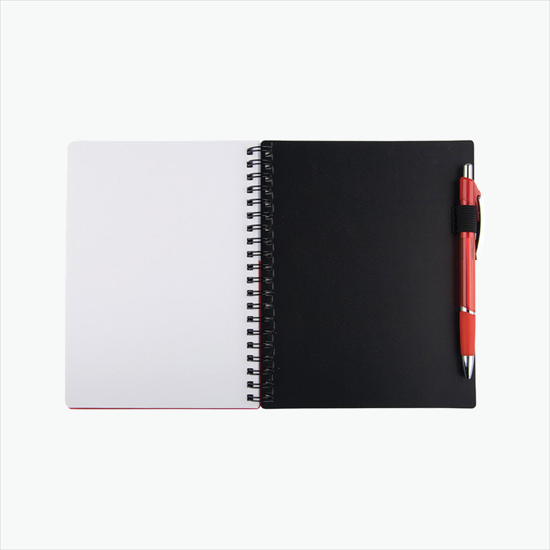 Color Wave Notebook with Ballpoint Pen