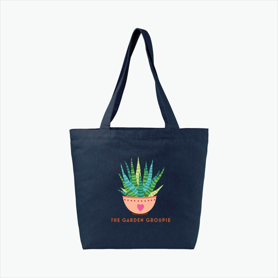 AWARE™ Recycled Cotton Shopper Tote Bag - Full Color