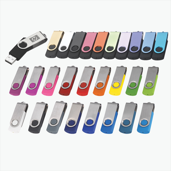 Swivel Flash Drive - Engraved - 2GB