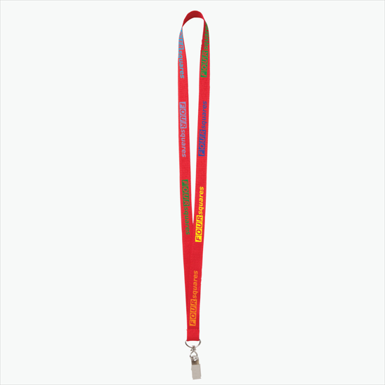 Plan Ahead & Save - 5/8 Economy Poly-Dye Full-Color Printed Lanyard w/Swivel Bulldog Clip