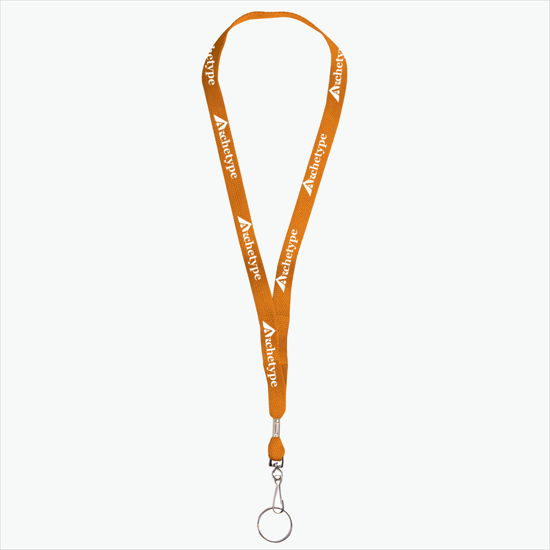 5/8 One Ply Cotton Lanyard - J-Hook w/Split Key Ring