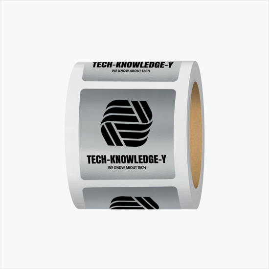 Adhesive Roll Labels - 1 Square - Roll of 1000