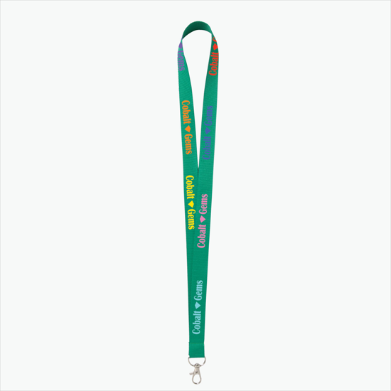 Plan Ahead & Save - 3/4 Economy Poly-Dye Full-Color Printed Lanyard w/Lobster Claw