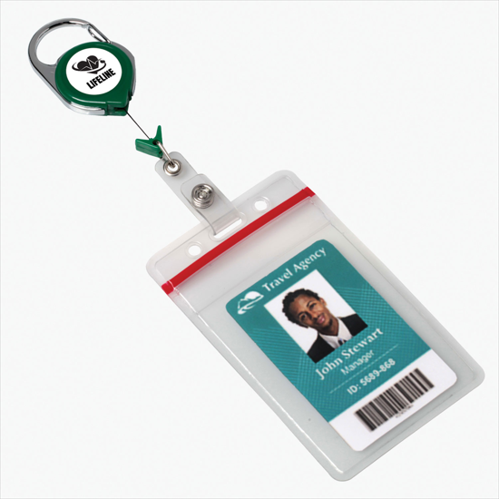 Twist-Free Carabiner Badge Reel