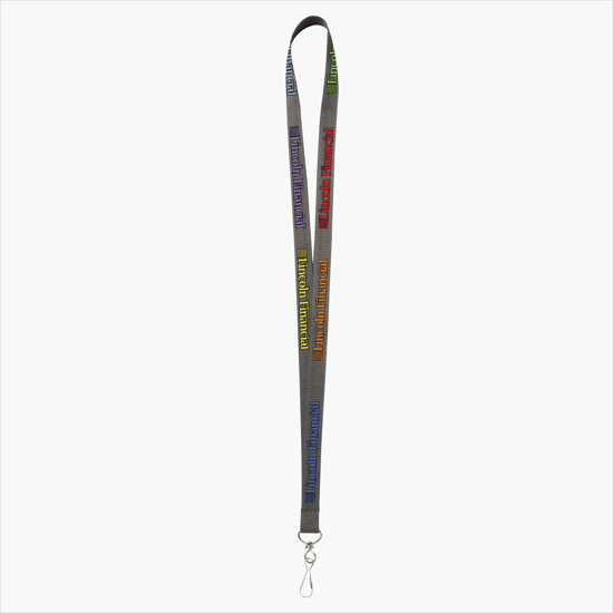 Plan Ahead & Save - 5/8 Economy Poly-Dye Full-Color Printed Lanyard w/J-Hook