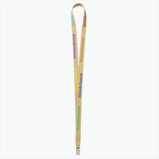 Plan Ahead & Save - 5/8 Economy Poly-Dye Full-Color Printed Lanyard w/Non-Swivel Bulldog Clip